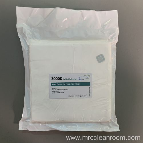 3000D 220gsm Laser Sealed Polyester Dry Knitted Wipes